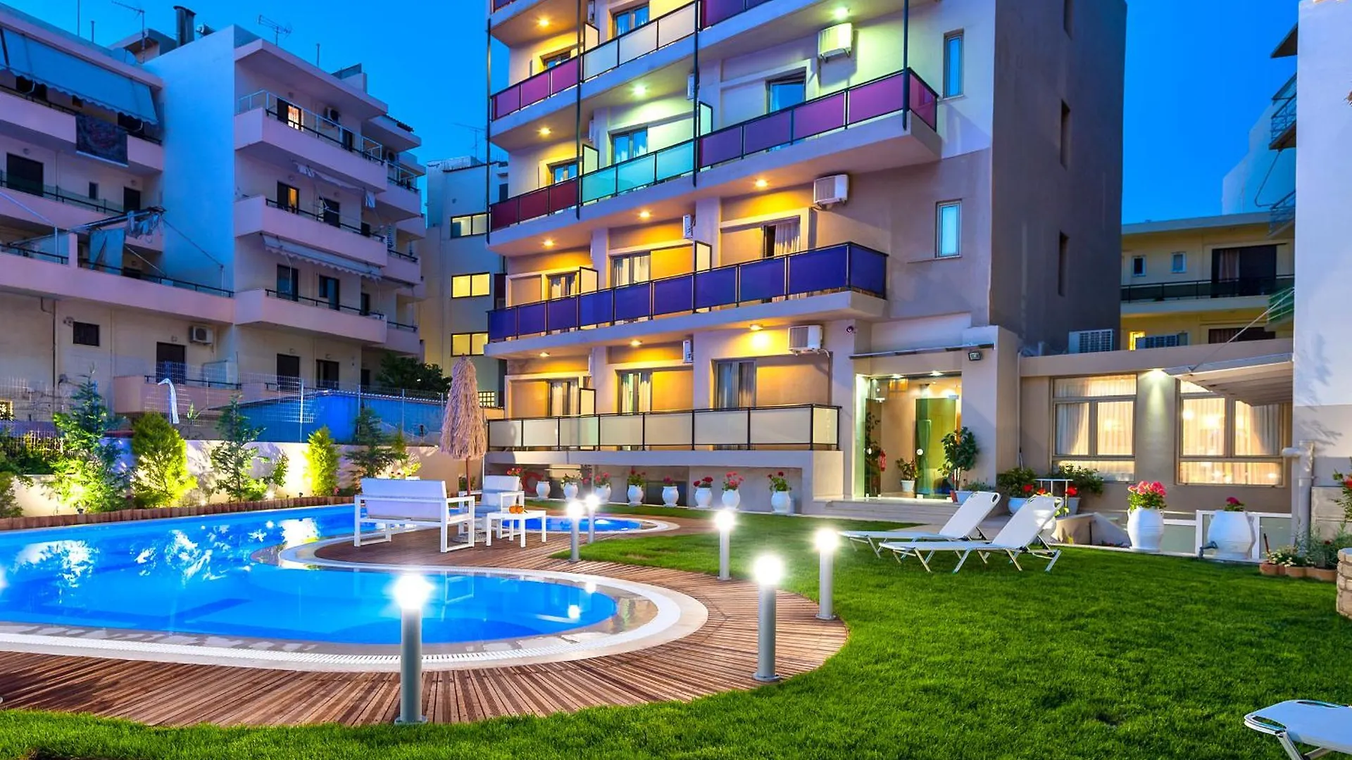 Leonidas Hotel & Apartments Rethymno  3*, Rethymno (Crete) Greece